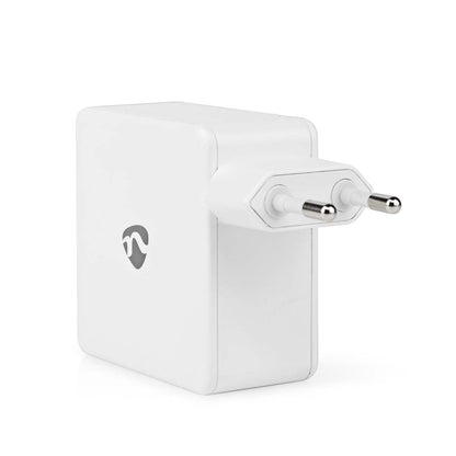 Nedis Wall Charger | 100 W | GaN | Quick charge feature | 3.0 / 5.0 A | Number of outputs: 1 | USB-C™ | Automatic Voltage Selection | White