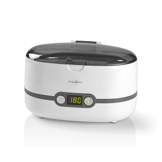 Nedis Ultrasonic Jewellery Cleaner | Mains Powered | 230 V AC 50 Hz | White | Plastic