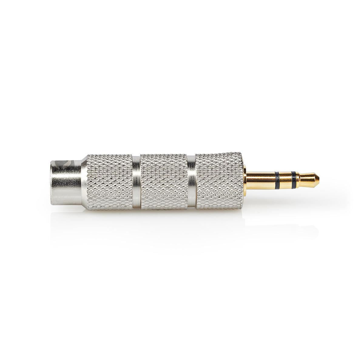 Nedis CATB22935GD | Stereo Audio Adapter | 3.5 mm Male | 6.35 mm Female | Gold Plated | Straight | Metal | Gold / Metal | 1 pcs | Cover Window Box