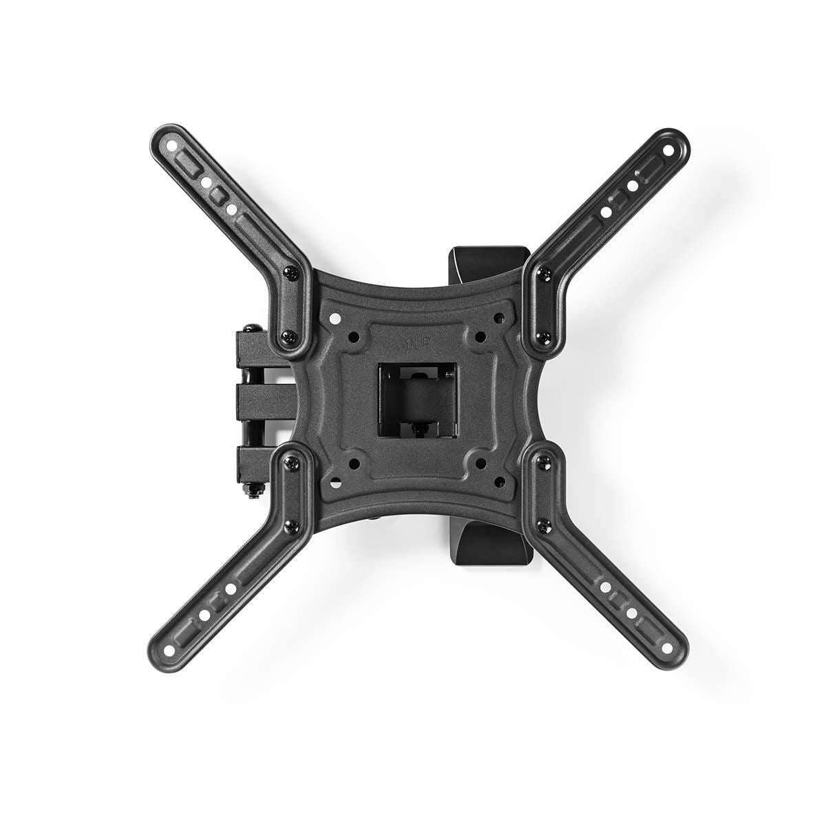 Nedis Full Motion TV Wall Mount | 23 - 55 " | Maximum supported screen weight: 30 kg | Tiltable | Rotatable | Minimum wall distance: 70 mm | Maximum wall distance: 400 mm | 3 Pivot point(s) | ABS / Steel | Black