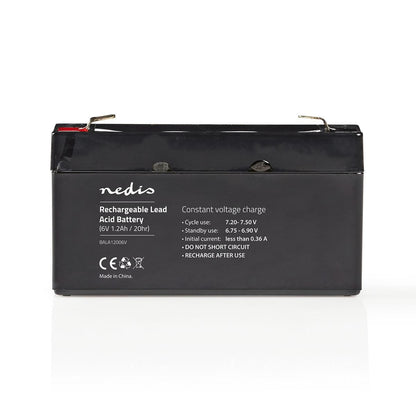 Nedis Battery | Lead-Acid | Rechargeable | 6 V | 1200 mAh