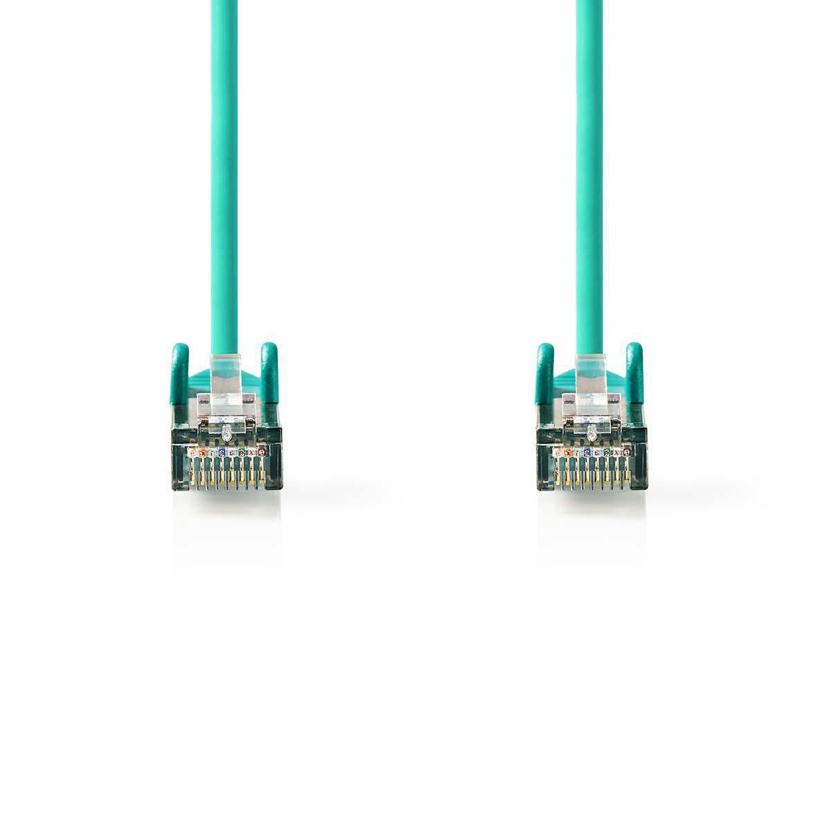 Nedis CAT5e Network Cable | SF/UTP | RJ45 Male | RJ45 Male | 5.00 m | Round | PVC | Green | Polybag
