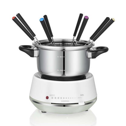 MELISSA Fondue Set | 8 Persons | 2 l | Adjustable temperature control | 1200 W | Cool touch handles | Anti-slip feet | Overheating protection