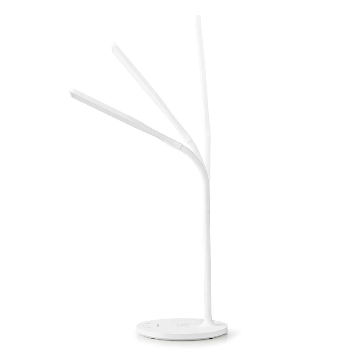 Nedis LED Lamp with Wireless Charger | Dimmer - On Product | LED / Qi | 10 W | With dimming | Cool White / Natural White / Warm White | 2700 - 6500 K
