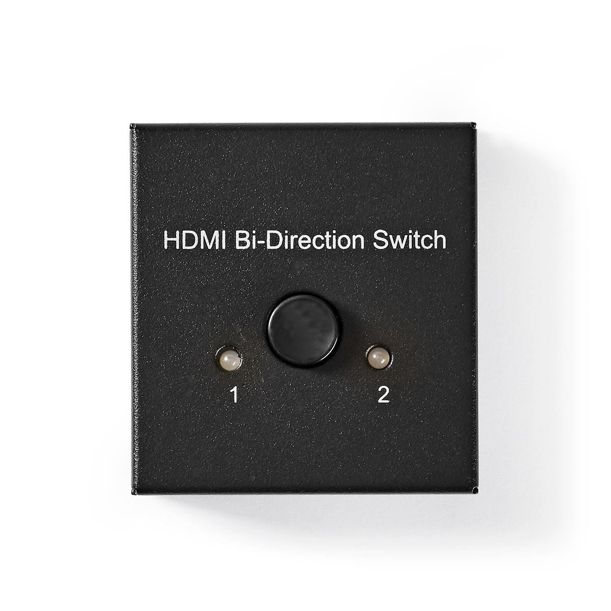 Nedis VSWI3482AT | HDMI™ Switch | 3 port(s) | 1x HDMI™ Input / 2x HDMI™ Input | 1x HDMI™ Output / 2x HDMI™ Output | 4K@60Hz | 6 Gbps | Metal | Anthracite