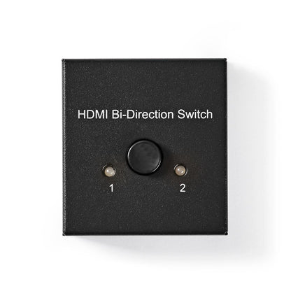 Nedis VSWI3482AT | HDMI™ Switch | 3 port(s) | 1x HDMI™ Input / 2x HDMI™ Input | 1x HDMI™ Output / 2x HDMI™ Output | 4K@60Hz | 6 Gbps | Metal | Anthracite