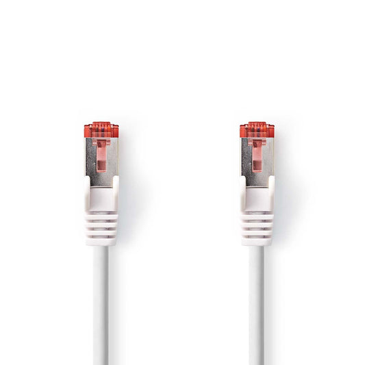 Nedis CAT6 Network Cable | RJ45 Male | RJ45 Male | S/FTP | 15.0 m | Round | LSZH | White | Label