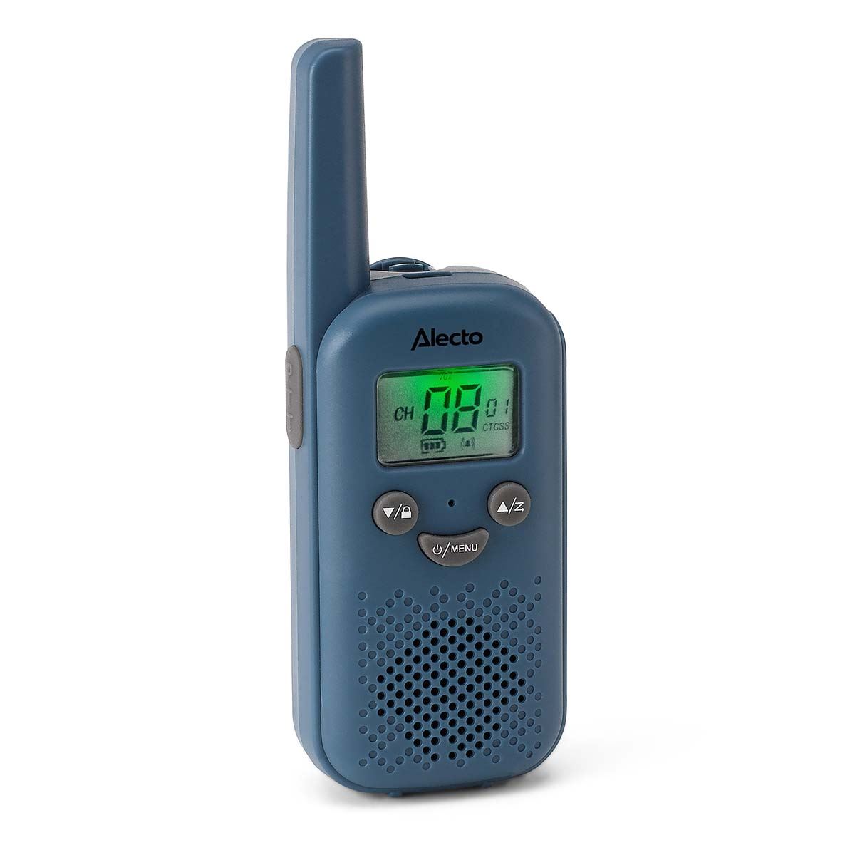 Alecto FR10BU | Walkie-Talkie Set | 2 Handsets | Up to 6 km | Frequency channels: 8 | PTT / VOX | 24 h standby | Blue