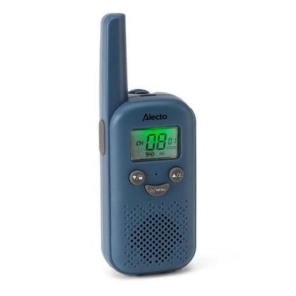 Alecto FR10BU | Walkie-Talkie Set | 2 Handsets | Up to 6 km | Frequency channels: 8 | PTT / VOX | 24 h standby | Blue
