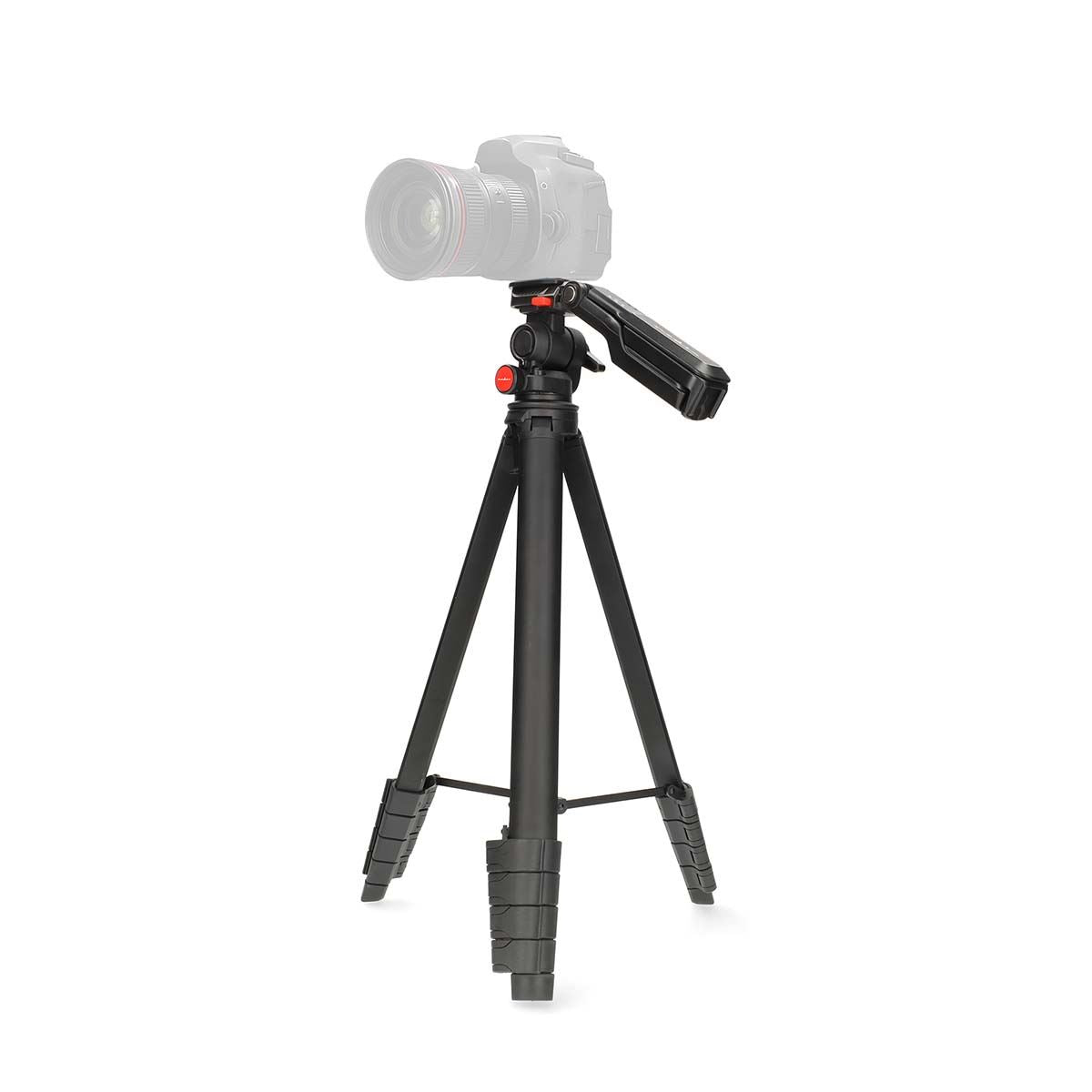 Nedis Tripod | Maximum load capacity: 3 kg | Minimum working height: 41.5 cm | Maximum working height: 160 cm | 5 Segments | Pan & Tilt | Travel bag included | ABS / Aluminium | Black