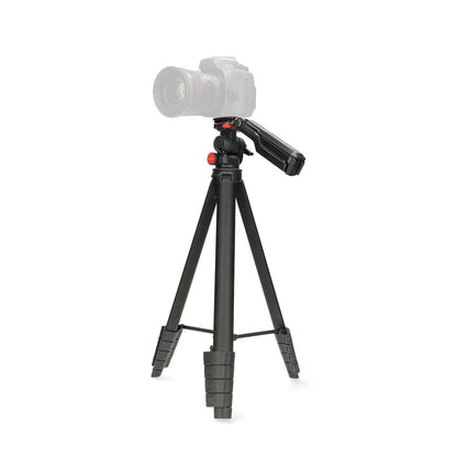 Nedis Tripod | Maximum load capacity: 3 kg | Minimum working height: 41.5 cm | Maximum working height: 160 cm | 5 Segments | Pan & Tilt | Travel bag included | ABS / Aluminium | Black