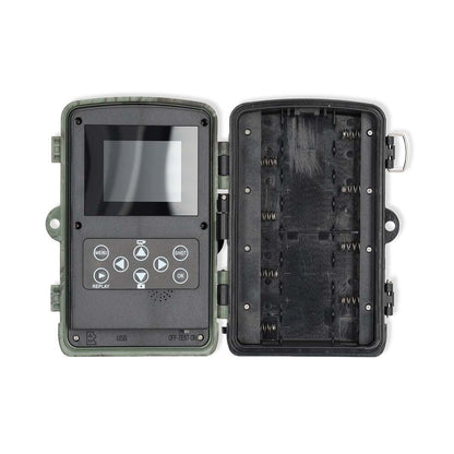 Nedis Wildlife Camera | 4K@10fps | 50 MPixel | 5 MPixel CMOS | IP65 | Black No-Glow IR | Night vision | Viewing angle: 60 ° | Motion sensor | Detection angle: 130 ° | Detection range: 20 m | Screen size: 2.4 " | LCD Screen | Brown / Green