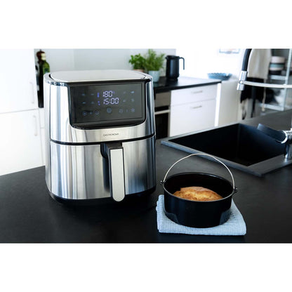 Gastronoma Digital Hot Air Fryer XXL 8 l | 60-min Timer | 8 Presets | Plastic / Stainless Steel