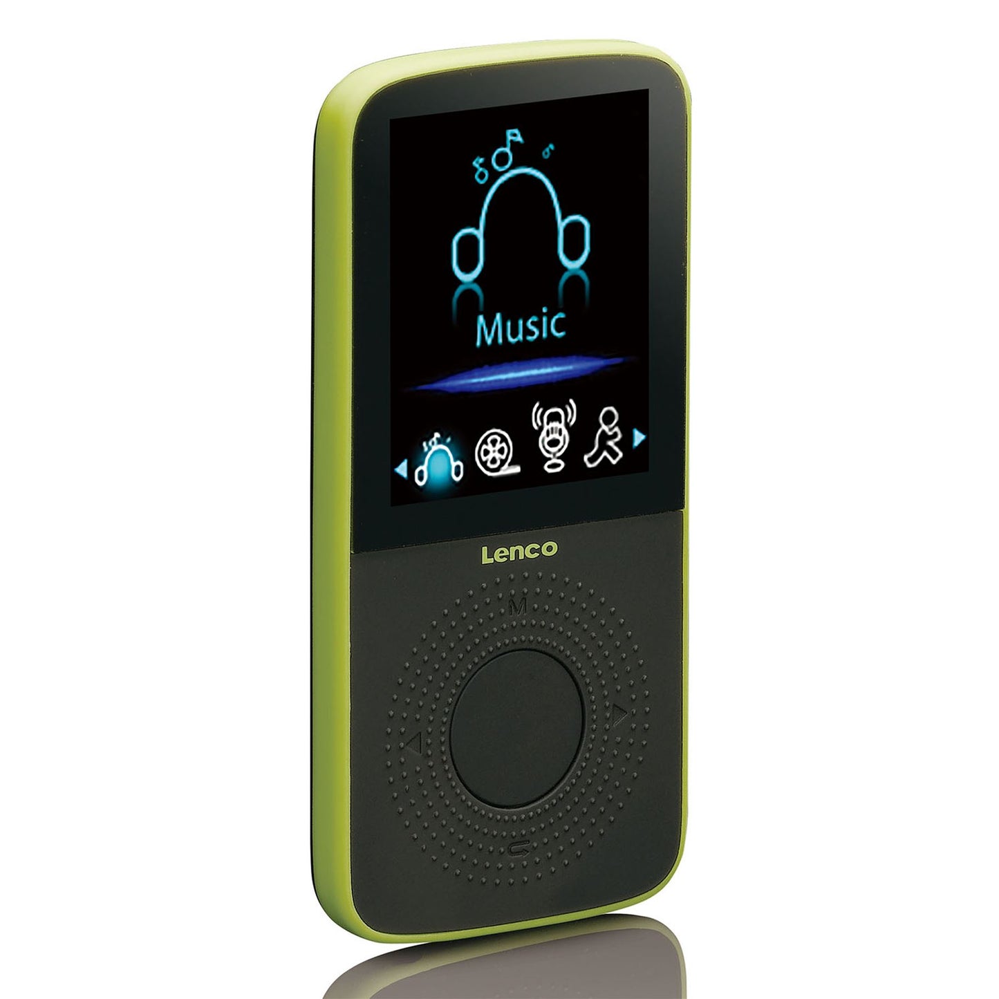 Lenco PODO-153LM | Sports MP3/4 Player with Pedometer |Wristband | 4GB | Micro SD Card Expansion | Lime