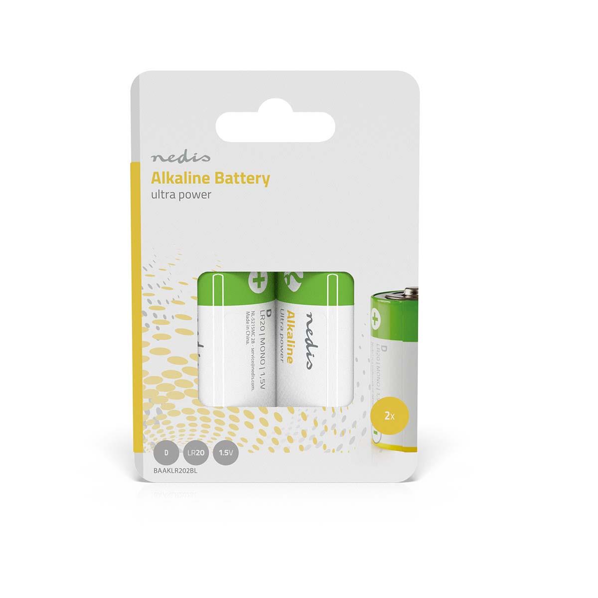 Nedis Alkaline Battery D | 1.5 V DC | 2-Pack