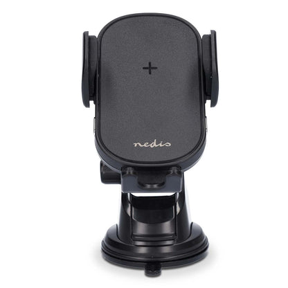 Nedis Wireless Car Charger | 7.5 / 10 / 15 W | 1.5 / 1.67 / 2 A | 1.00 m | FOD / Over Current / Over Voltage / Overheat Protection | USB Type-C™ | Including cable