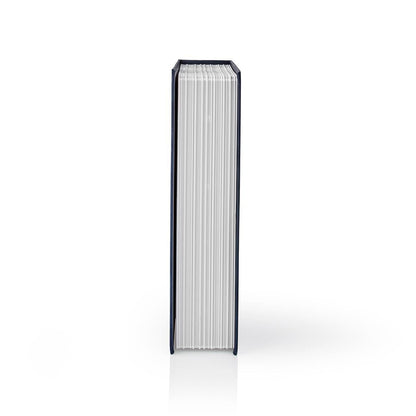 Nedis Vault | Book Safe | Key Lock | Indoor | Medium | Inner volume: 1.6 l | 2 Keys Included | Blue / Silver