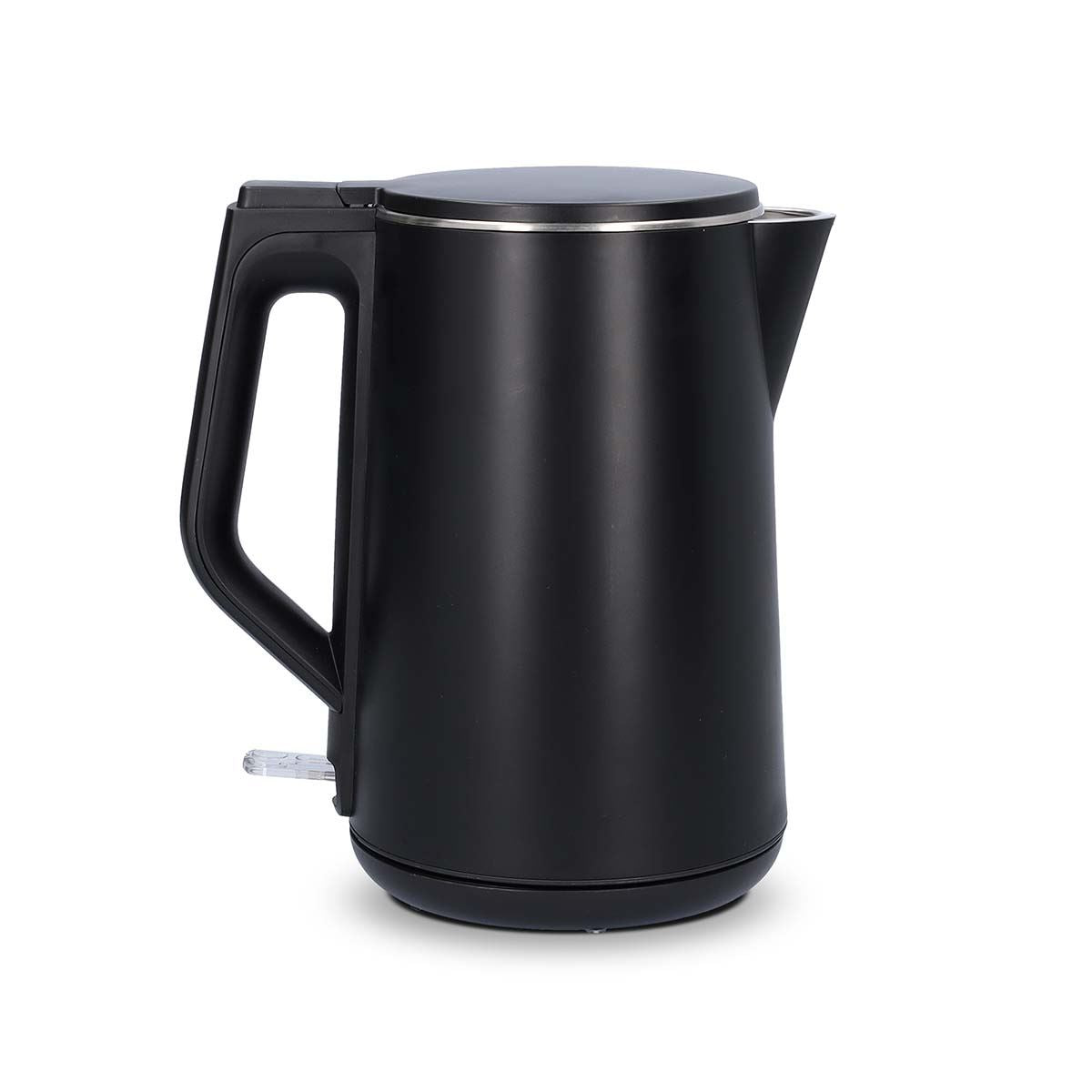 Nedis Electric Kettle | 1.5 l | Plastic | Black | Rotatable 360 degrees | Concealed heating element | Strix® controller | Boil-dry protection