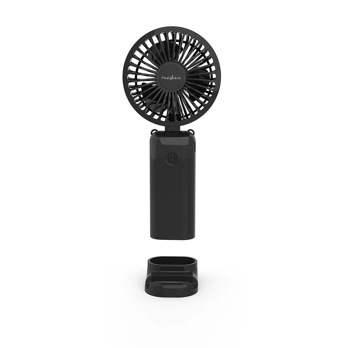 Nedis FNHH3BOX2 | Hand Fan | 90 mm | 6-Speed Settings | 6 Units including Display | Black