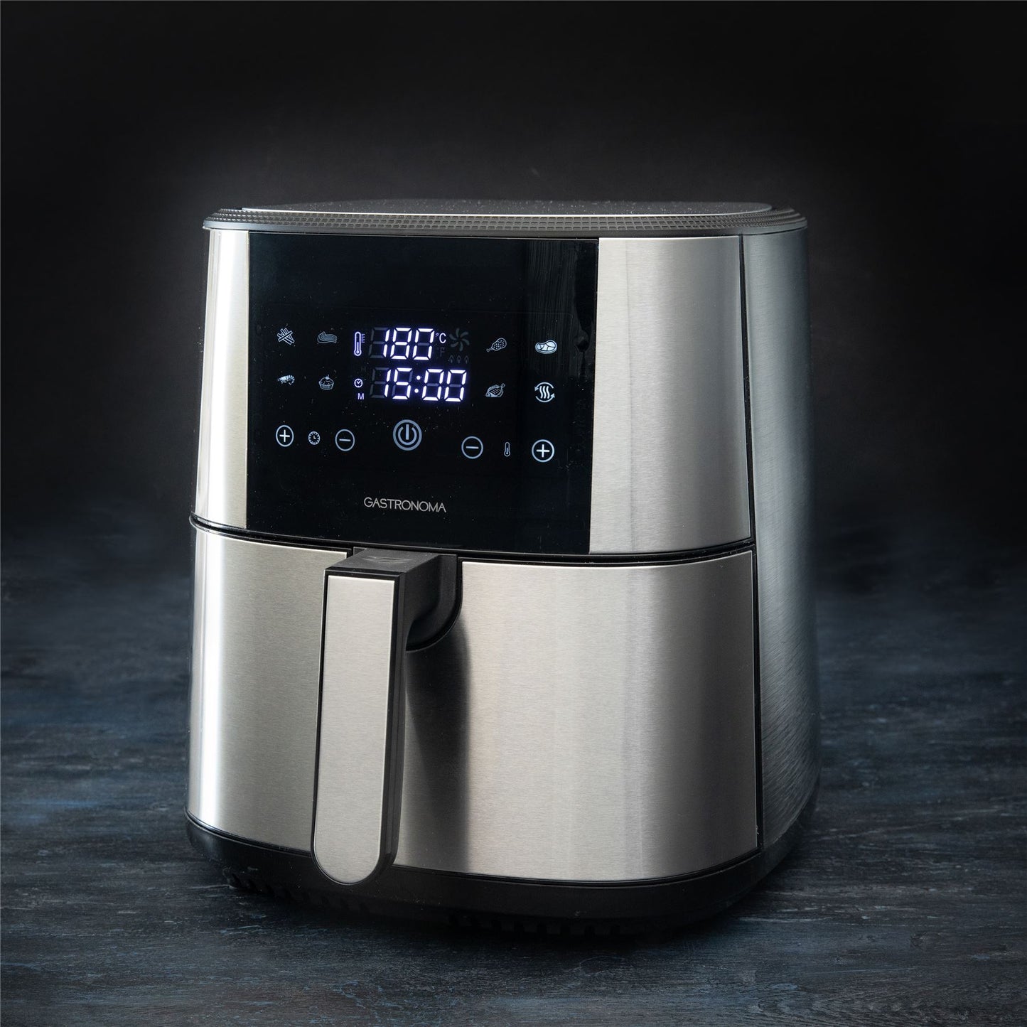 Gastronoma 18290007 | Hot Air Fryer 8L | Stainless Steel / Black