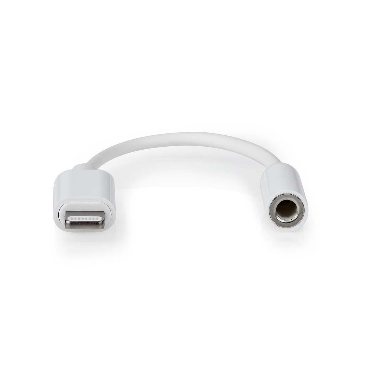Nedis Lightning Adapter | Apple Lightning 8-Pin | 3.5 mm Female | Nickel Plated | 0.10 m | Round | PVC