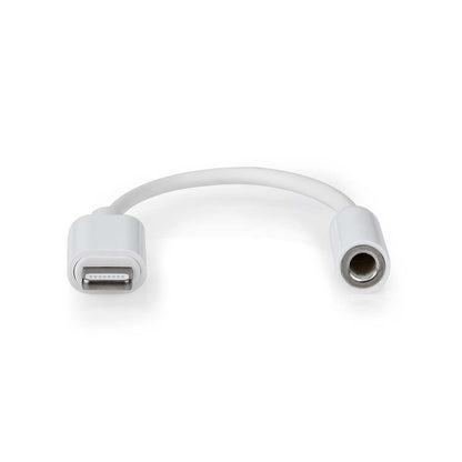 Nedis Lightning Adapter | Apple Lightning 8-Pin | 3.5 mm Female | Nickel Plated | 0.10 m | Round | PVC