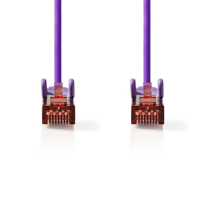 Nedis CCGP85221VT200 | CAT6 Cable | RJ45 Male | RJ45 Male | S/FTP | 20.0 m | Round | LSZH | Violet | Polybag