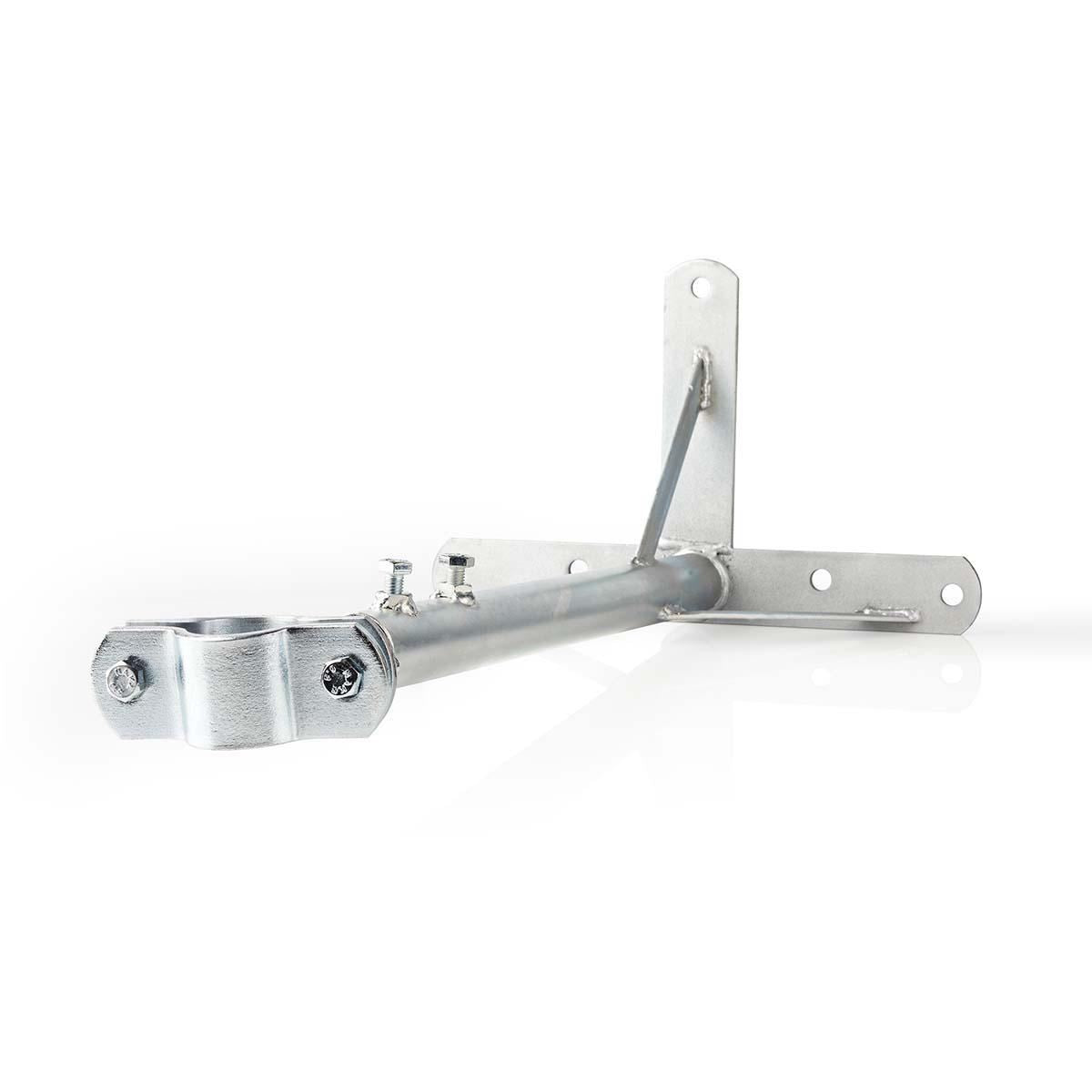 Nedis Satellite Wall Mount | Minimum wall distance: 550 mm | Maximum wall distance: 950 mm | Distance to wall: 0.00 mm | Diameter clamp: 32 - 42 mm | Steel | Silver