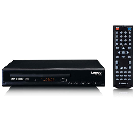 Lenco DVD player with HDMI and Remote Control Black