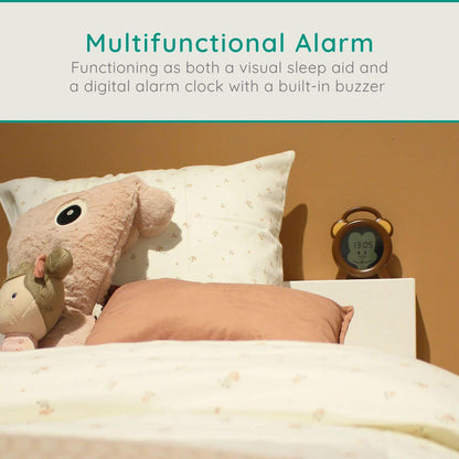 Alecto BC-100 MONKEY | Sleep Trainer & Night Lamp Light / Alarm Clock | Monkey