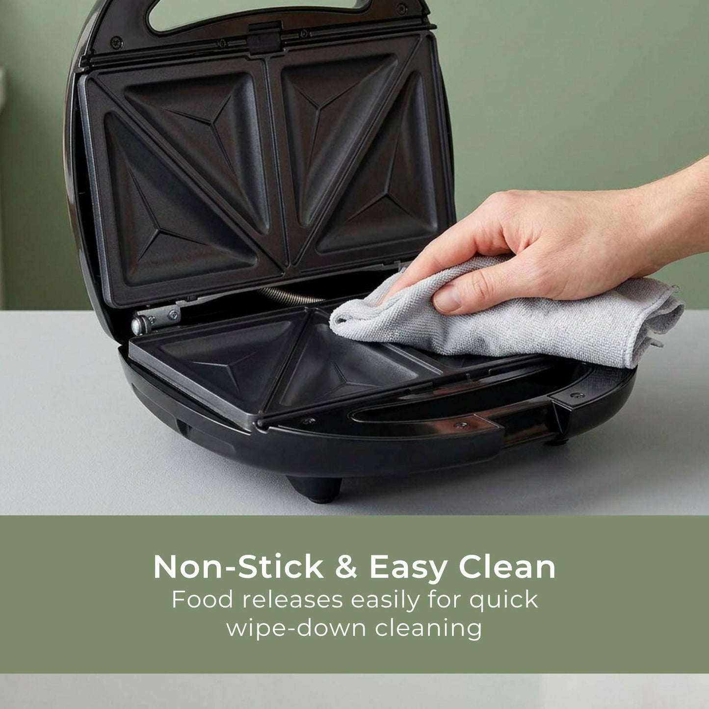 MELISSA Series Sandwich Maker | 3 Plate Set | 850W | Black