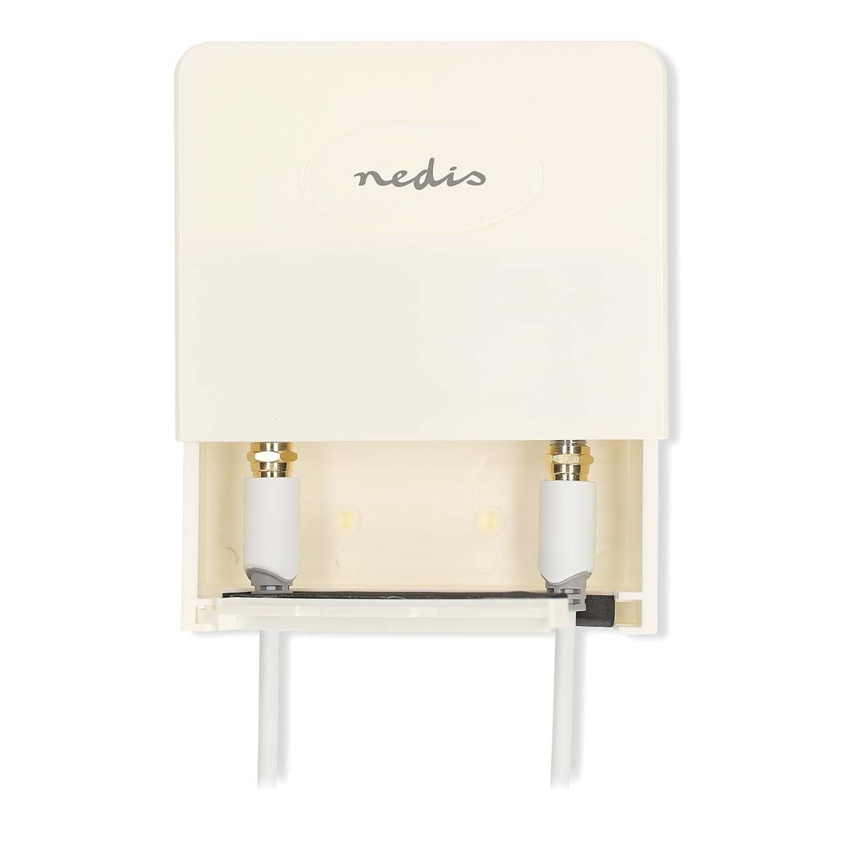 Nedis MAMP26700WT | Mast Amplifier | Number of outputs: 2 | Gain control: 15 - 30 dB | F-Female | Noise figure: 4 dB | White