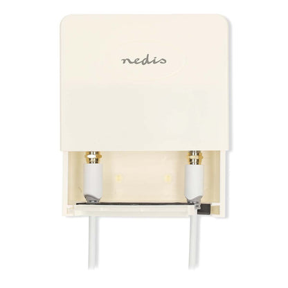 Nedis MAMP26700WT | Mast Amplifier | Number of outputs: 2 | Gain control: 15 - 30 dB | F-Female | Noise figure: 4 dB | White