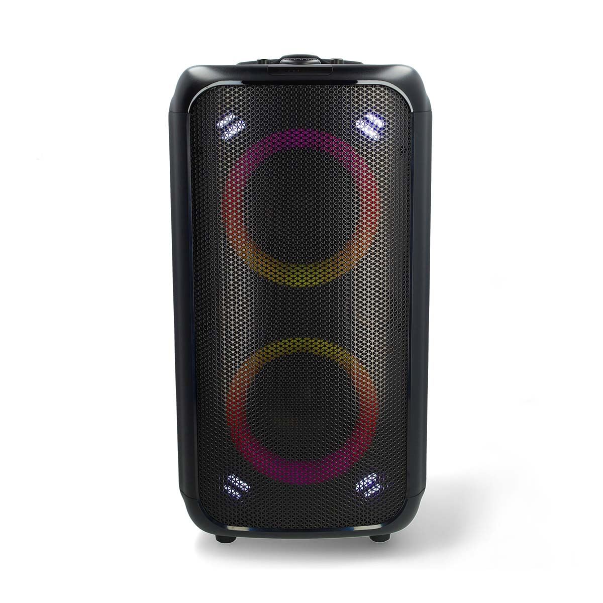 Nedis Bluetooth® Party Speaker | Maximum battery play time: 5 hrs | 240 W | Carrying handle | Party lights | Equalizer | Black / Orange