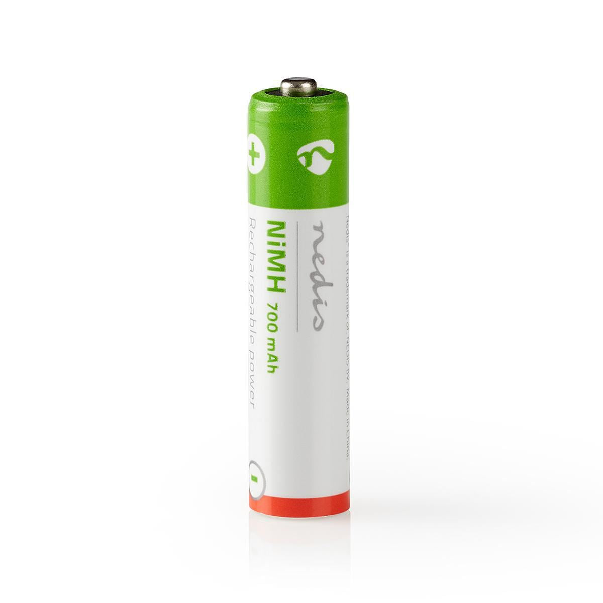 Nedis Rechargeable NiMH Battery AAA | 1.2 V DC | 700 mAh | Precharged | 2-Pack