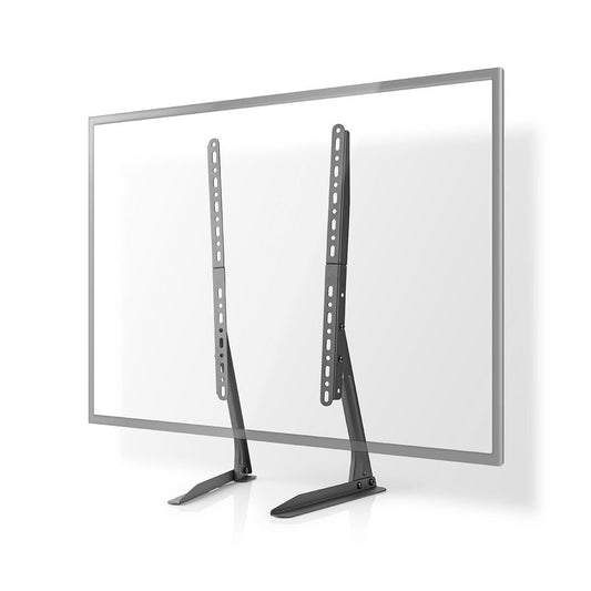 Nedis Fixed TV Desk Stand | 13 - 70 " | Maximum supported screen weight: 50 kg | Adjustable pre-fixed heights | Steel | Black