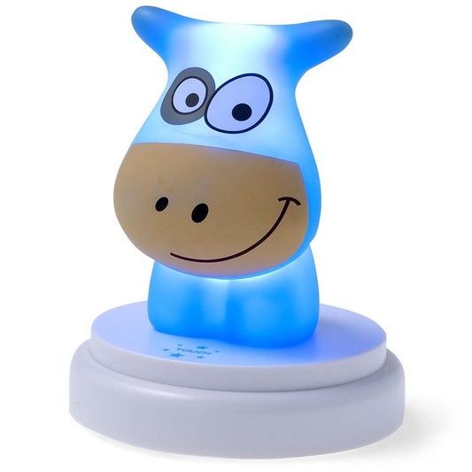 Alecto NAUGHTY COW LED Childrens Bedroom Night Light | Blue