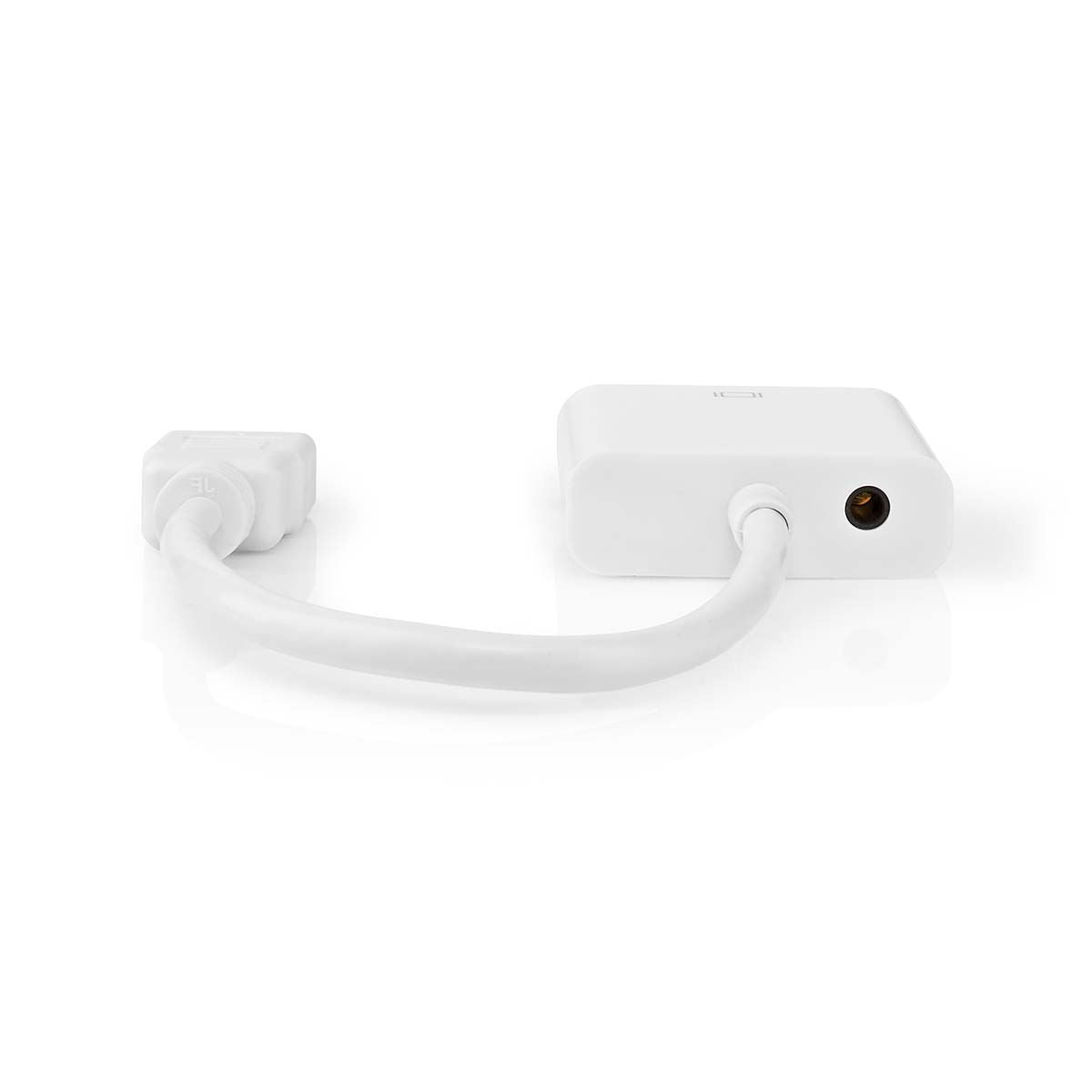 Nedis HDMI™ Cable | HDMI™ Connector | VGA Female | 1080p | Nickel Plated | 0.20 m | Straight | PVC | White | Blister
