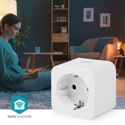 Nedis SmartLife Smart Plug | Wi-Fi | IP21 | Power meter | 3680 W | Type E (CEE 7/6) | 0 - 55 °C | Android™ / IOS | White | 1 pcs