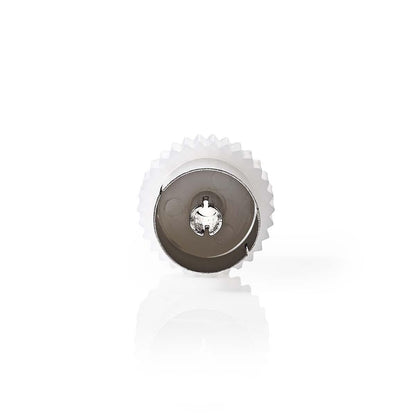 Nedis Satellite & Antenna Adapter | IEC (Coax) Female | IEC (Coax) Female | Nickel Plated | 75 Ohm | Straight | Metal / Plastic | White | 1 pcs | Envelope