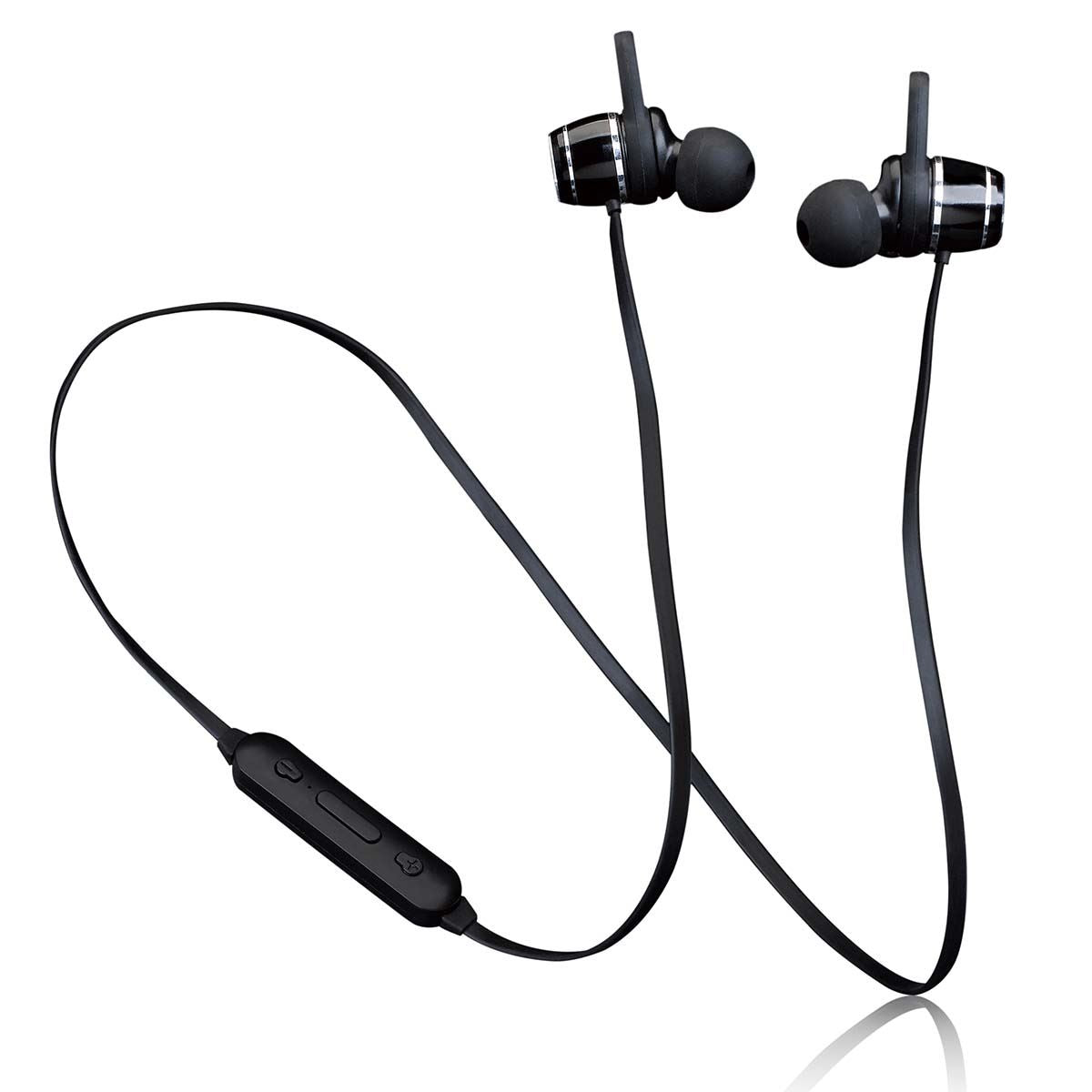 Lenco EPB-030BK | Sports Bluetooth® | Magnetic | Rechargable In-Ear Earphones | Black