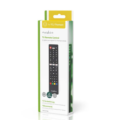 Nedis Replacement Remote Control | Suitable for: TCL/Thomson | Fixed | 1 Device | Amazon Prime / Netflix Button / Youtube Button | Infrared | Black