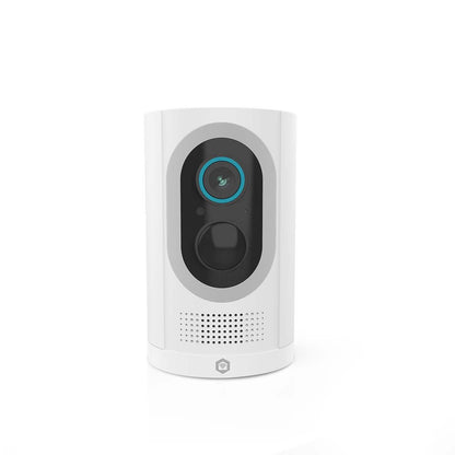 Nedis SmartLife Outdoor Camera | Spotlight | 3MP Full HD 1296p | IP65 | Max. battery life: 6 Months | Cloud Storage (optional) / microSD (not included) | 5 V DC | With motion sensor | Night vision | White
