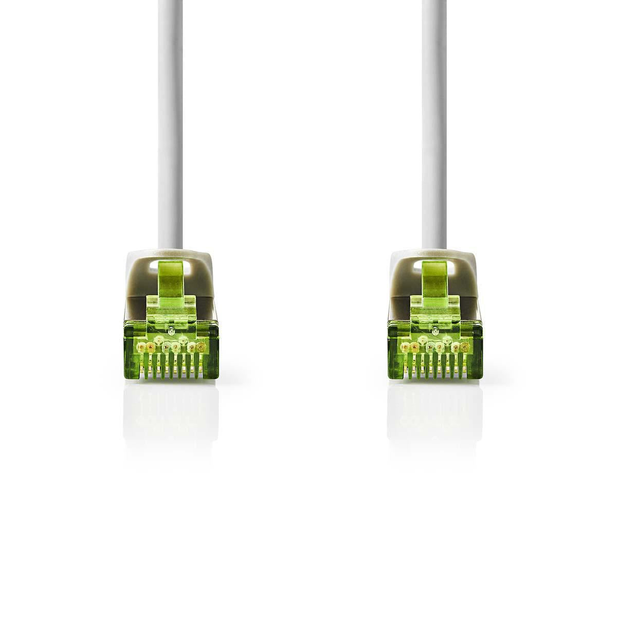 Nedis CAT7 Network Cable | S/FTP | RJ45 Male | RJ45 Male | 10.0 m | Snagless | Round | LSZH | Grey | Label | 12.349.426