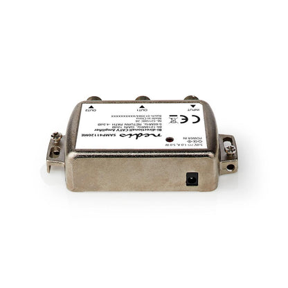 Nedis CATV Amplifier | Gain: 12 dB | 85 - 1218 MHz | Number of outputs: 2 | Return path | Silver