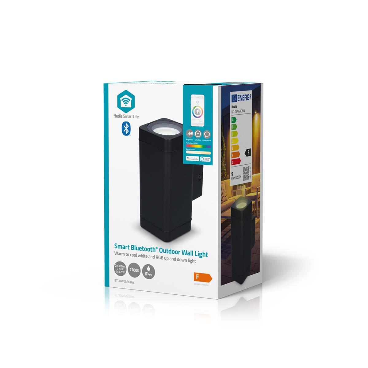 Nedis Smartlife Outdoor Light | 760 lm | Bluetooth® | 8.5 W | Warm to Cool White | 2700 - 6500 K | ABS | Android™ / IOS