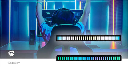 Nedis Gaming Light | RGB | Battery Powered | Used for: Desktop / Notebook | Black