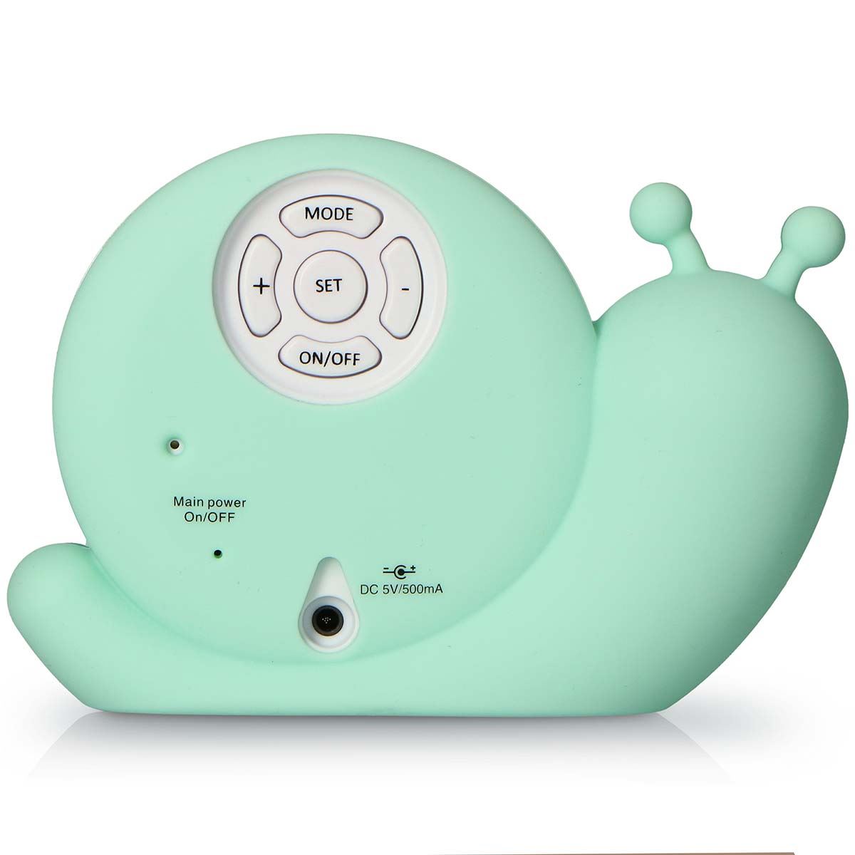 Alecto BC110GN SIMON | Sleep Trainer & Night Lamp Light / Alarm Clock - Green