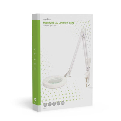Nedis Magnifying Table Lamp | Lens strength: 3 Diopter | 6500 K | 6 W | 700 lm | White