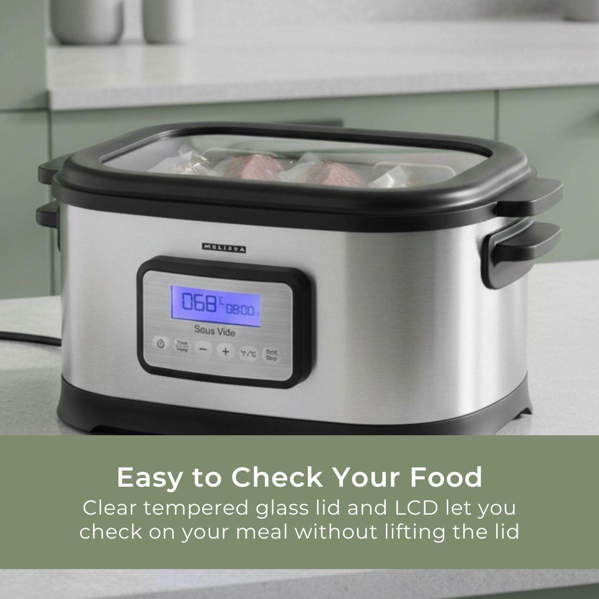 MELISSA Sous Vide with LCD Timer | 6L | 520W | Black / Stainless Steel